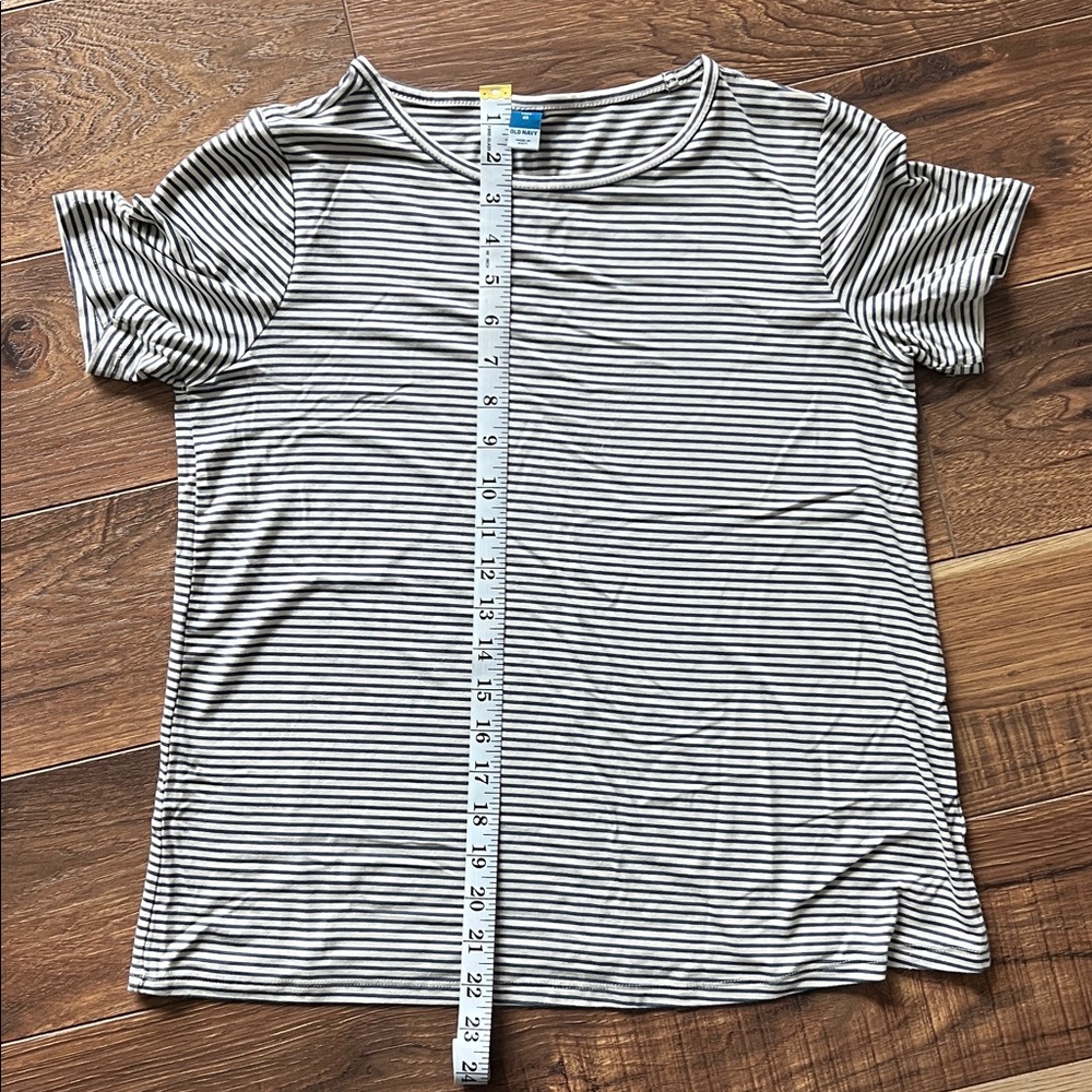 Old Navy Navy and White Striped Short Sleeve Tee - Picture 5 of 5